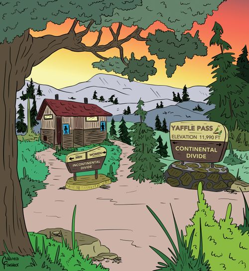 "Yaffle Pass Elevation 11,990 ft Continental Divide"