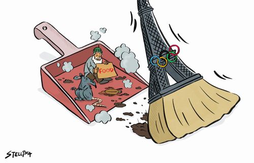 Paris clean up before Olympics