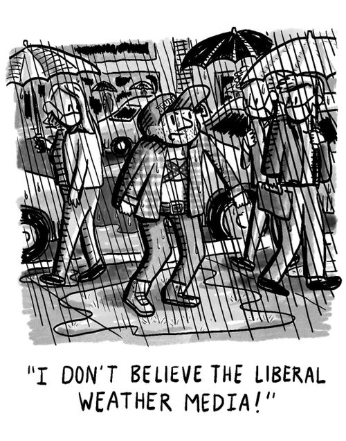 "I don't believe the liberal weather media!"