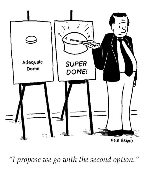 "I propose we go with the second option."