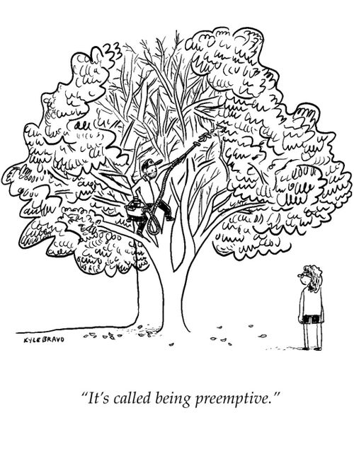"It's called being preemptive."