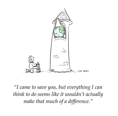 "I came to save you, but everything I can think to do seems like it wouldn't actually make that much of a difference."