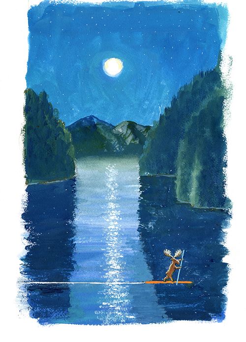 Moose Paddle Boarding