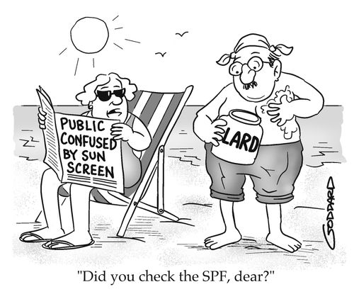 "Did you check the SPF, dear?"