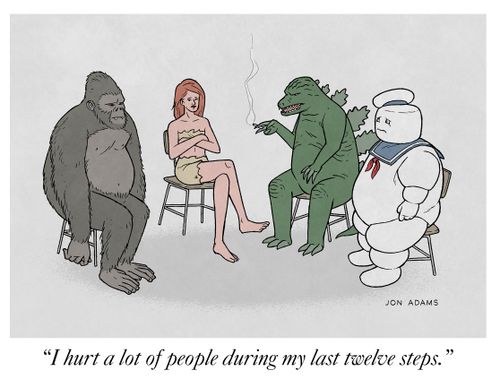 "I hurt a lot of people during my last twelve steps."