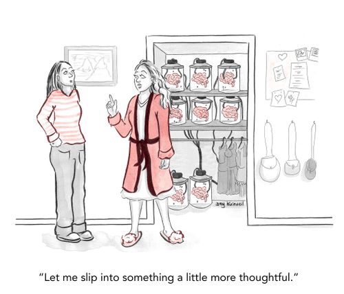 "Let me slip into something a little more thoughtful."
