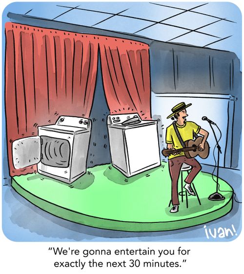"We're gonna entertain you for exactly the next 30 minutes."