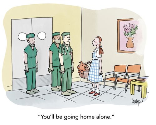 "You'll be going home alone."