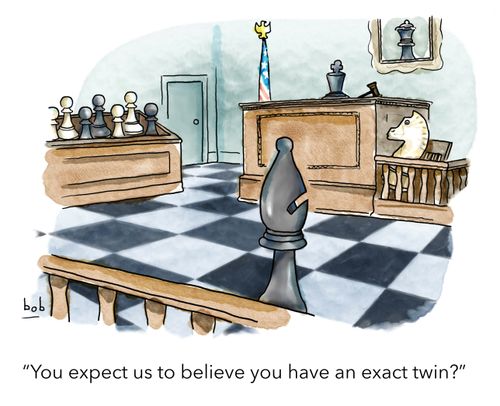 "You expect us to believe you have an exact twin?"