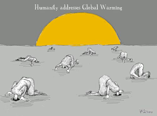 Humanity addresses global warming