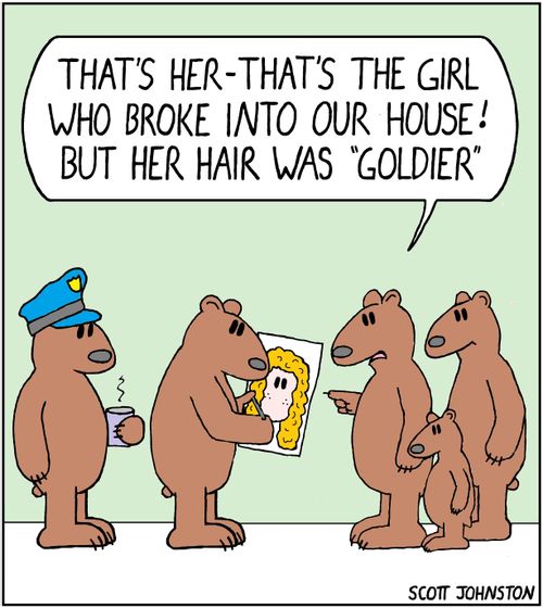 "That's her - that's the girl who broke into our house! But her hair was 'goldier'."