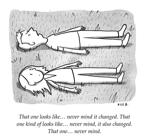 "That one looks like... never mind it changed. That one kind of looks like... never mind, it also changed. That one... never mind."