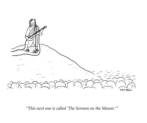 "This next one is called 'The Sermon on the Mount.'"