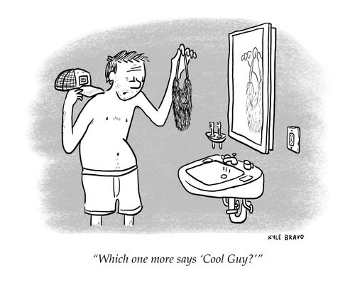 "Which one more says 'Cool Guy?'"