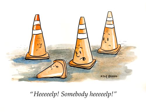 "Heeeelp! Somebody heeeelp!"