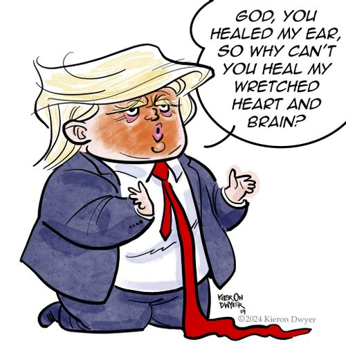 "God, you healed my ear, so why can't you heal my wretched heart and brain?"