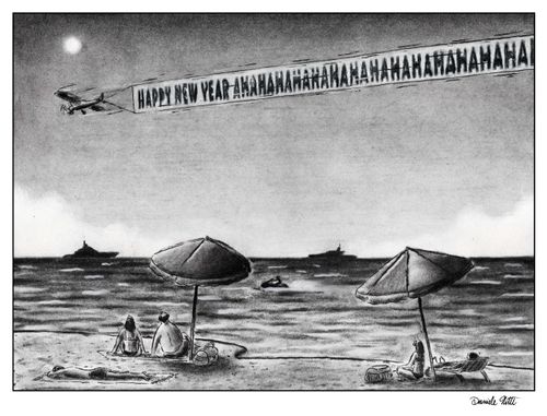 "Happy New Year Ahahaha hahaha hahahahaha hahahahahahaha"