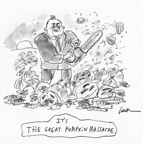 "It's the great pumpkin massacre"