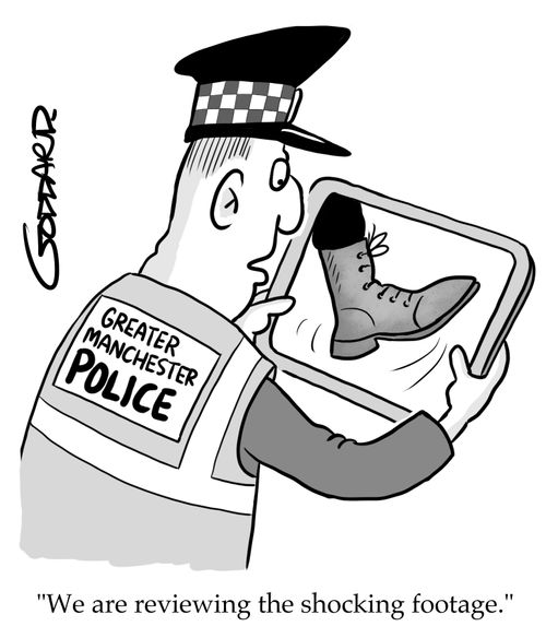 "We are reviewing the shocking footage."