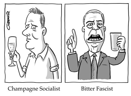 Starmer - Champagne Socialist - Farage - Bitter Fascist