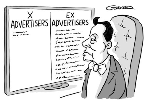 Musk: A short list of X advertisers and a longer list of Ex Advertisers