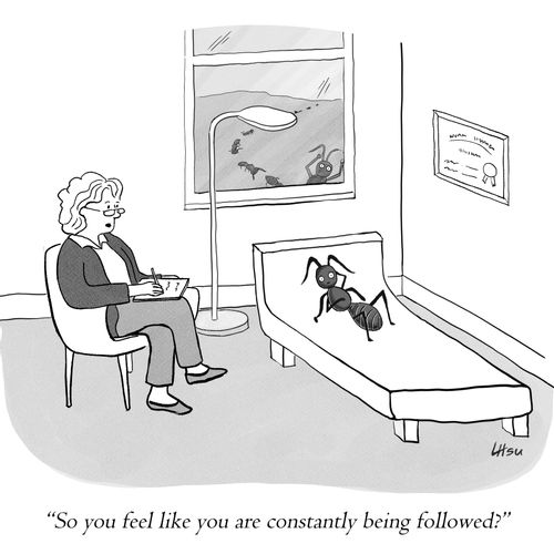 "So you feel like you are constantly being followed?"