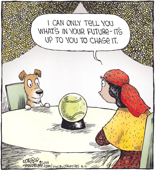 "I can only tell you what's in your future - it's up to you to chase it."