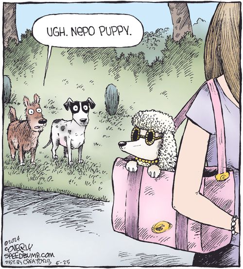 "Ugh. Nepo puppy."