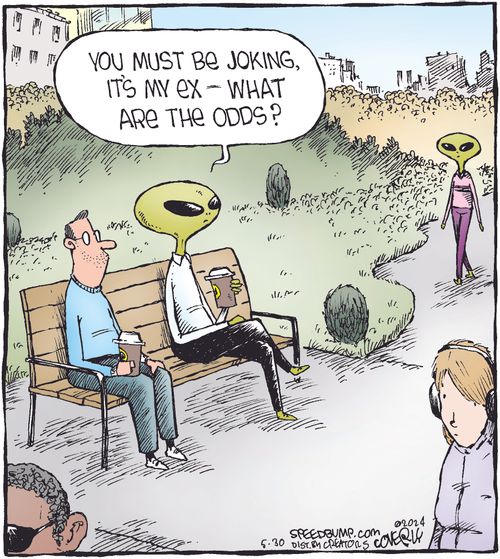 "You must be joking, it’s my ex — what are the odds?"