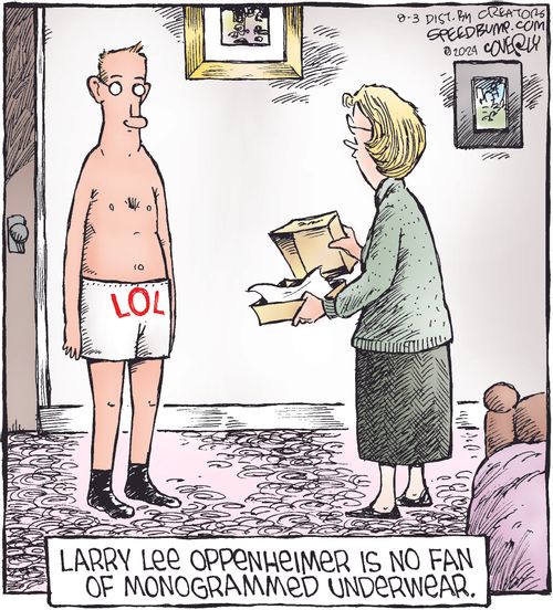 "Larry Lee Oppenheimer is no fan of monogrammed underwear."