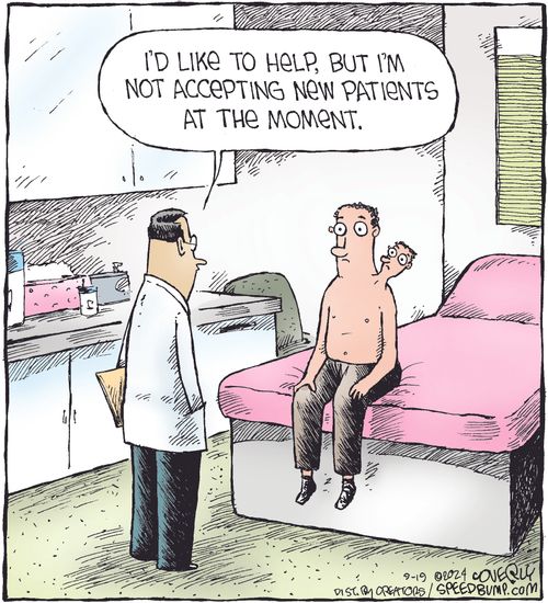 "I'd like to help, but I'm not accepting new patients at the moment."