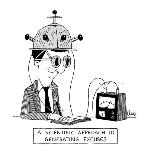 "A scientific approach to generating excuses"