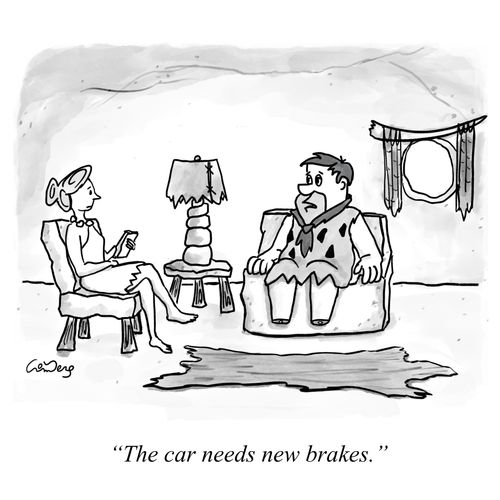 "The car needs new brakes."