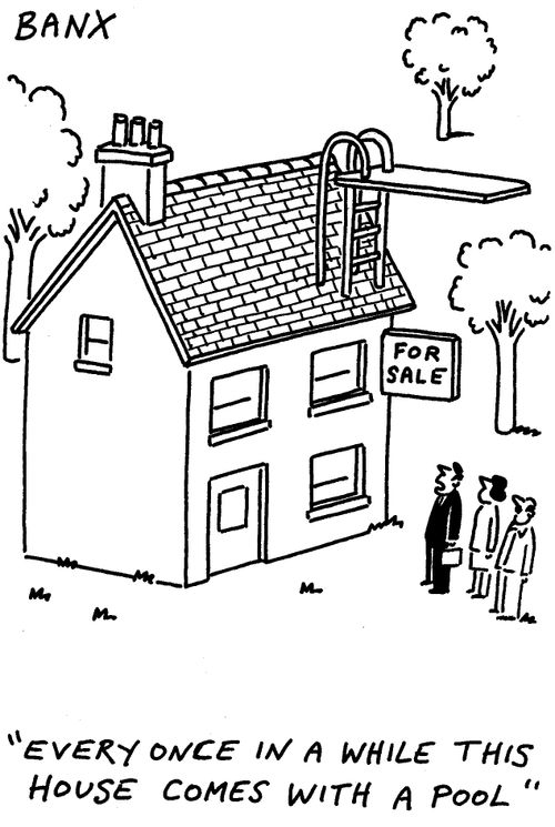 "Every once in a while this house comes with a pool."