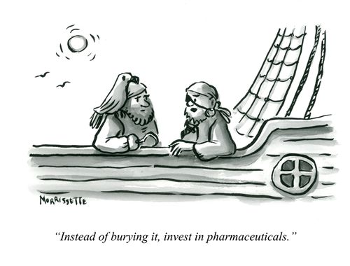 "Instead of burying it, invest in pharmaceuticals."