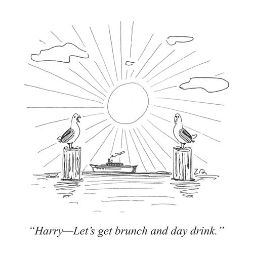 "Harry—Let's get brunch and day drink."