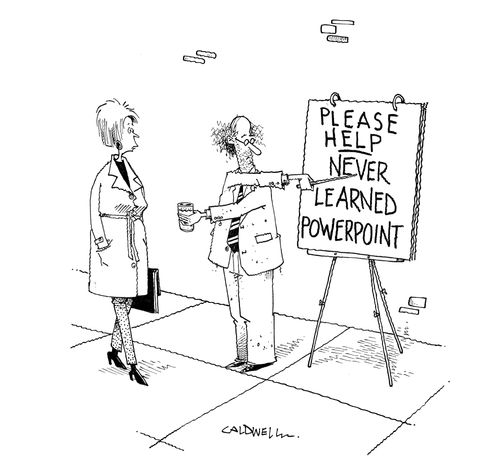 "Please help. Never learned PowerPoint."