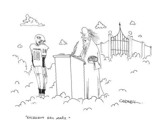 "Excellent Hail Mary."