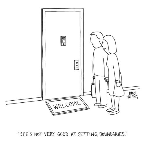 "She's not very good at setting boundaries."