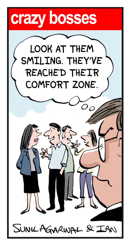 "Look at them smiling. They've reached their comfort zone."