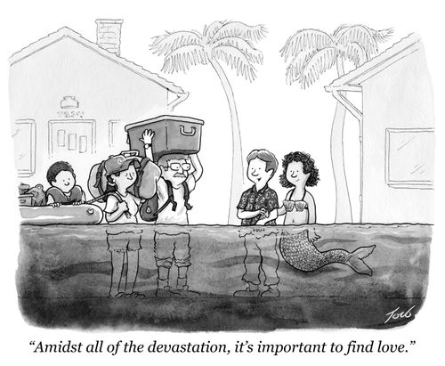 "Amidst all of the devastation, it's important to find love."