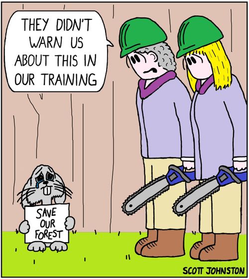 "They didn’t warn us about this in our training"