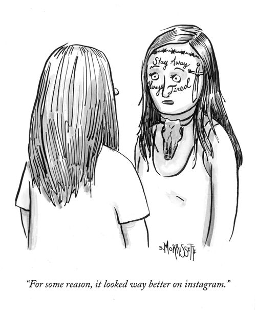 "For some reason, it looked way better on instagram."