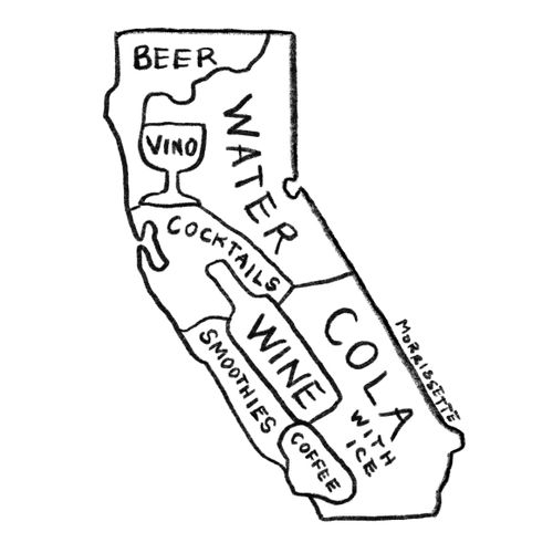 California Beverages Map