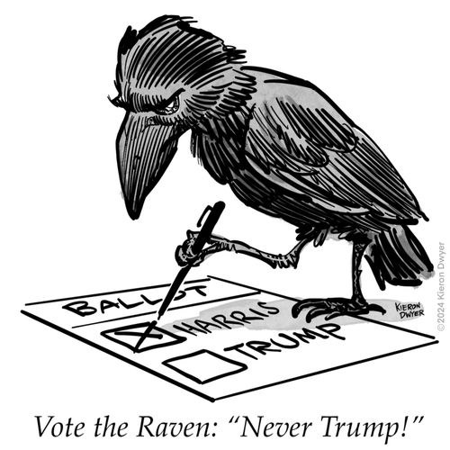 "Vote the Raven: 'Never Trump!'"