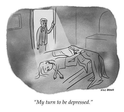 "My turn to be depressed."