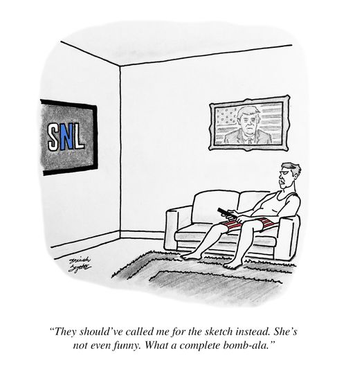 "They should've called me for the sketch instead. She's not even funny. What a complete bomb-ala."
