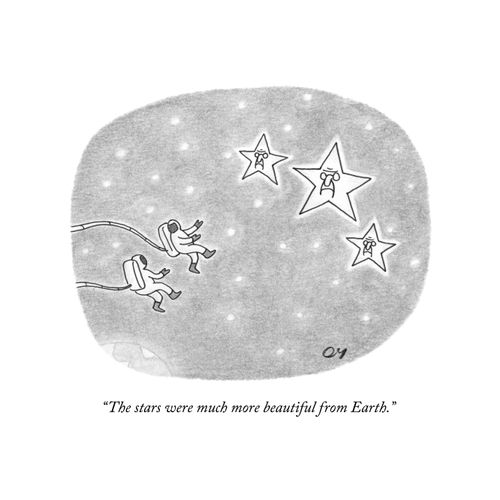 "The stars were much more beautiful from Earth."