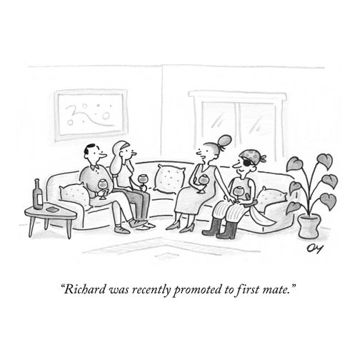 "Richard was recently promoted to first mate."