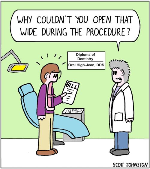 "Why couldn't you open that wide during the procedure?"